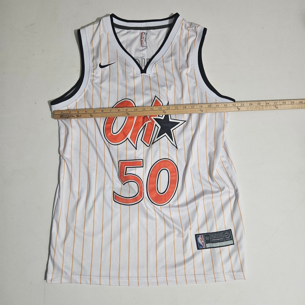 Nike Orlando Magic Cole Anthony 50 City Edition Jersey White Orange Mens 52 XL - Picture 4 of 7